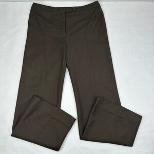 Valentino Brown Wide Leg Designer Trousers‎ Pants Womens Size 6